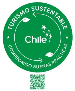 Logotipo oficial del turismo sustentable en Chile.