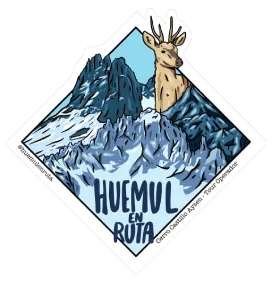 Insignia de Huemul en ruta Senderismo